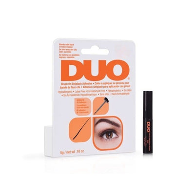 Pegamento Para Pestañas Duo Brush-On Oscuro (Presentación Naranja) - Exotik Store
