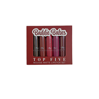 Set de Labiales Top Five Mousse Matte Lipstick Italia (Nueva Presentacion)