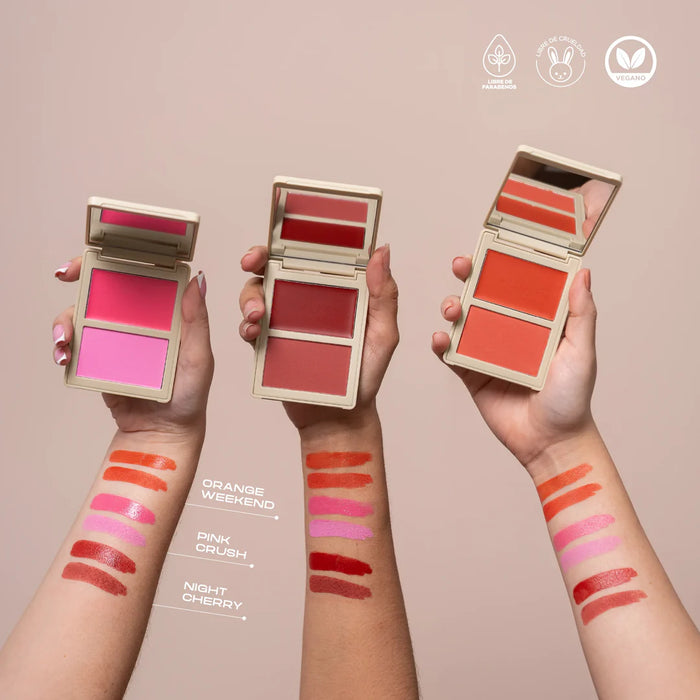 Rubor En Duo: Allure Cream And Powder Blush - Atenea - Exotik Store