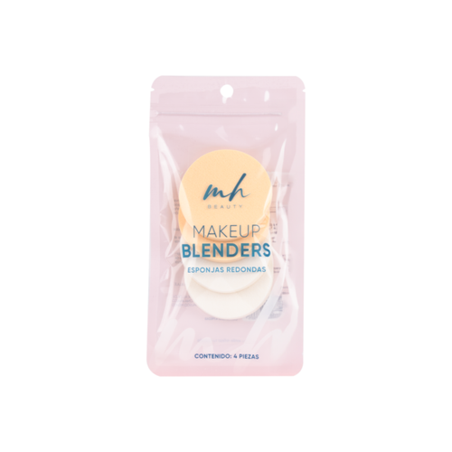 Esponjas Redondas 4 pzas: Makeup Blenders - Mh
