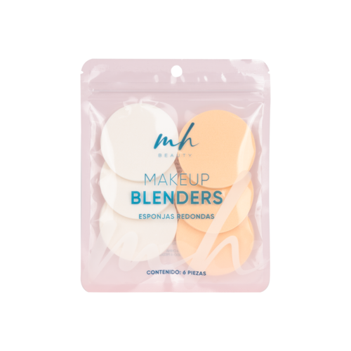 Esponjas Redondas 6 pzas: Makeup Blenders - Mh