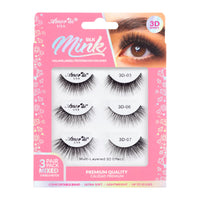 Pestañas: Silk Mink 3 pares - Amor Us