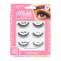 Pestañas: Silk Mink 3 pares - Amor Us