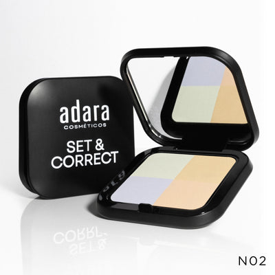 Polvo Compacto Neutralizante: Set Y Correct - Adara