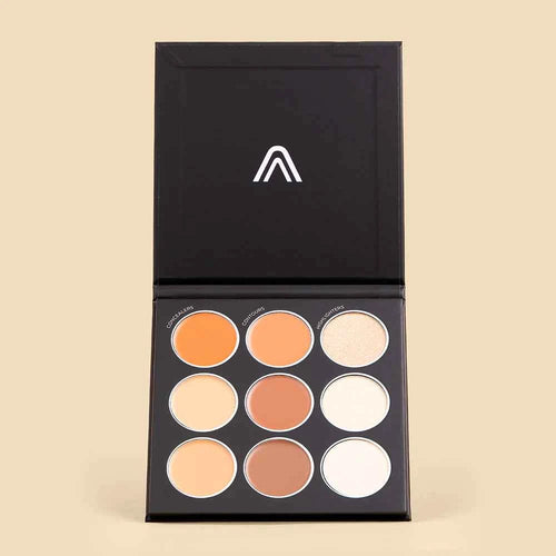 Paleta de Correctores, Contornos e Iluminadores: HD Skin Palette