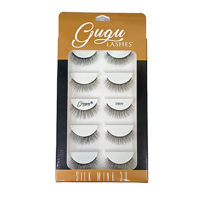 Set de Pestañas: Silk Mink 3D - Gugu Lashes