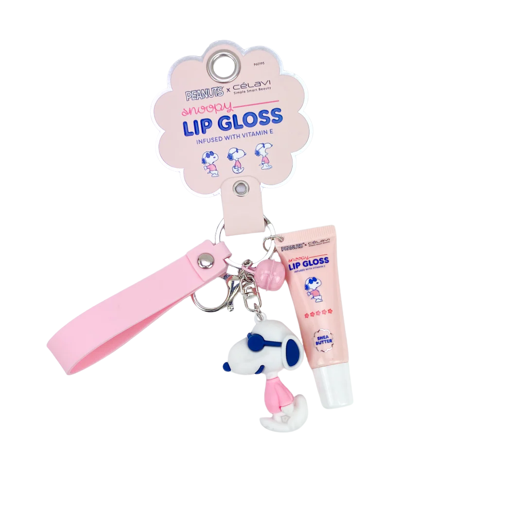 Lip Gloss Peanuts con Llavero – Edición Especial