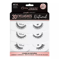 Kit De Pestañas: 3D Eyelashes Naturales - By Apple