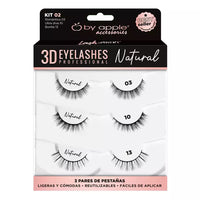 Kit De Pestañas: 3D Eyelashes Naturales - By Apple