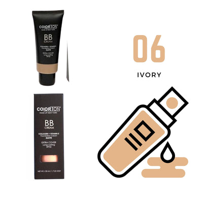 BB Cream Base para Maquillaje de alta cobertura con Colágeno+Vitamina E (C113) - Exotik Store