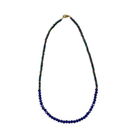Collar Choker Azul Tornasol y Cristal Azul| Lolita Jewerly - Exotik Store