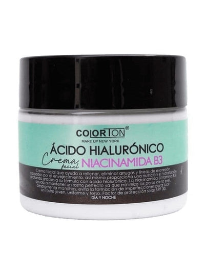 Crema Facial Ácido Hialurónico Niacinamida B3 - Colorton - Exotik Store