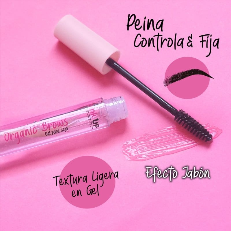 Gel de Cejas Transparente : efecto jabón | Pink Up - Exotik Store