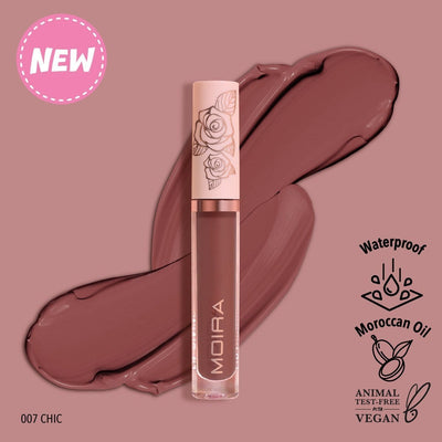 Labial Líquido: Lip Divine Liquid Lipstick - Moira - Exotik Store
