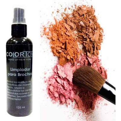 El limpiador de brochas de maquillaje orgánico seco de 24 quilates elimina  la sombra de ojos y los residuos de color rubor de las brochas de
