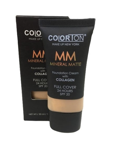 MM Base para Maquillaje en Crema de Alta Cobertura con Colágeno (C112) - Colorton - Exotik Store