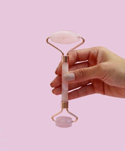 Rodillo Masajeador Facial Rose Quartz CE222 Colorton
