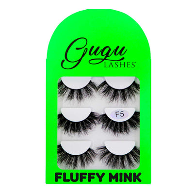 Set de Pestañas: Fluffy Mink - Gugu Lashes - Exotik Store